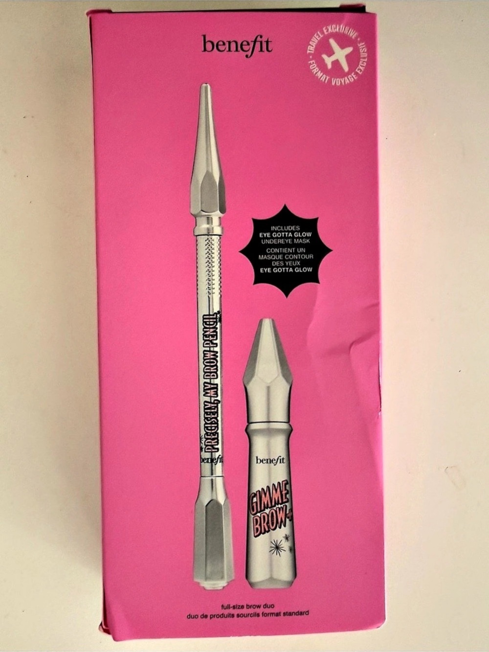 Benefit Precisely, My Brow Pencil & Gimme Brow+ + Browvoyage Shade 4 NWT